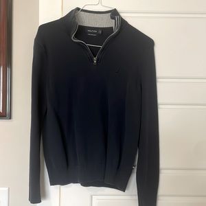 Nautica Navy 1/4 Zip Sweater
